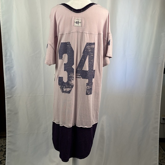 Women's Free People NWT Hail Mary Purple varsity # 34 Tunic - Picture 3 of 16